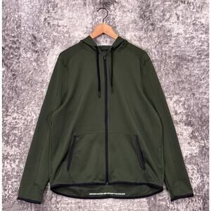 Rhone Hoodie Large Mens Warm Up Tech Green Full Zip